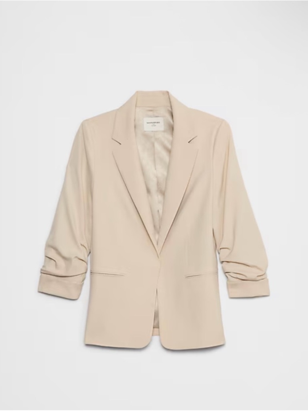 Banana Republic Factory Size S Cream Tailored Blazer